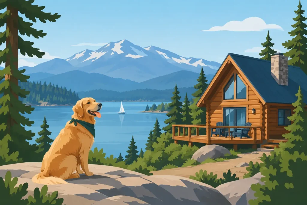 Dog Friendly Cabin Trip Example for Big Bear